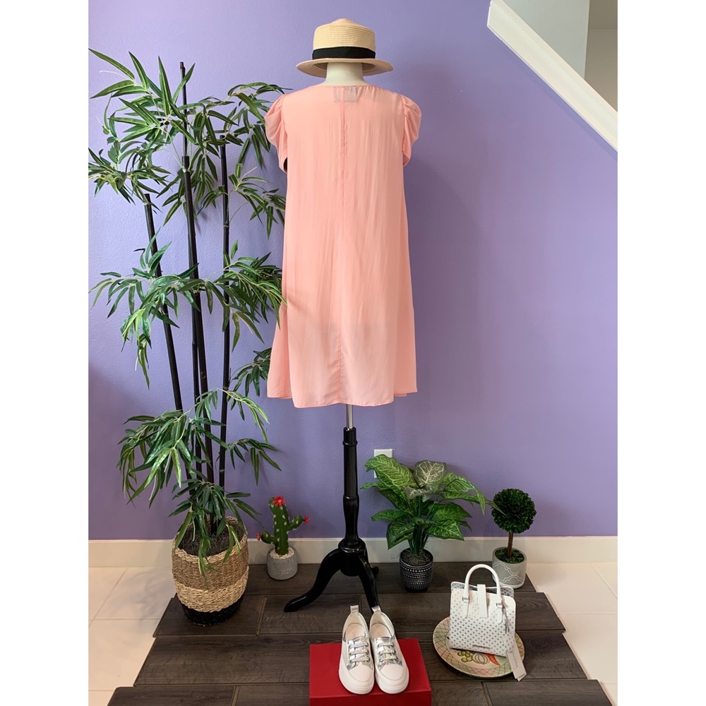 Pink Ribbon Silk dress - Picture 2 of 6